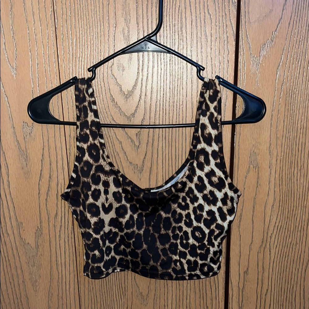 Leopard Print Crop Top